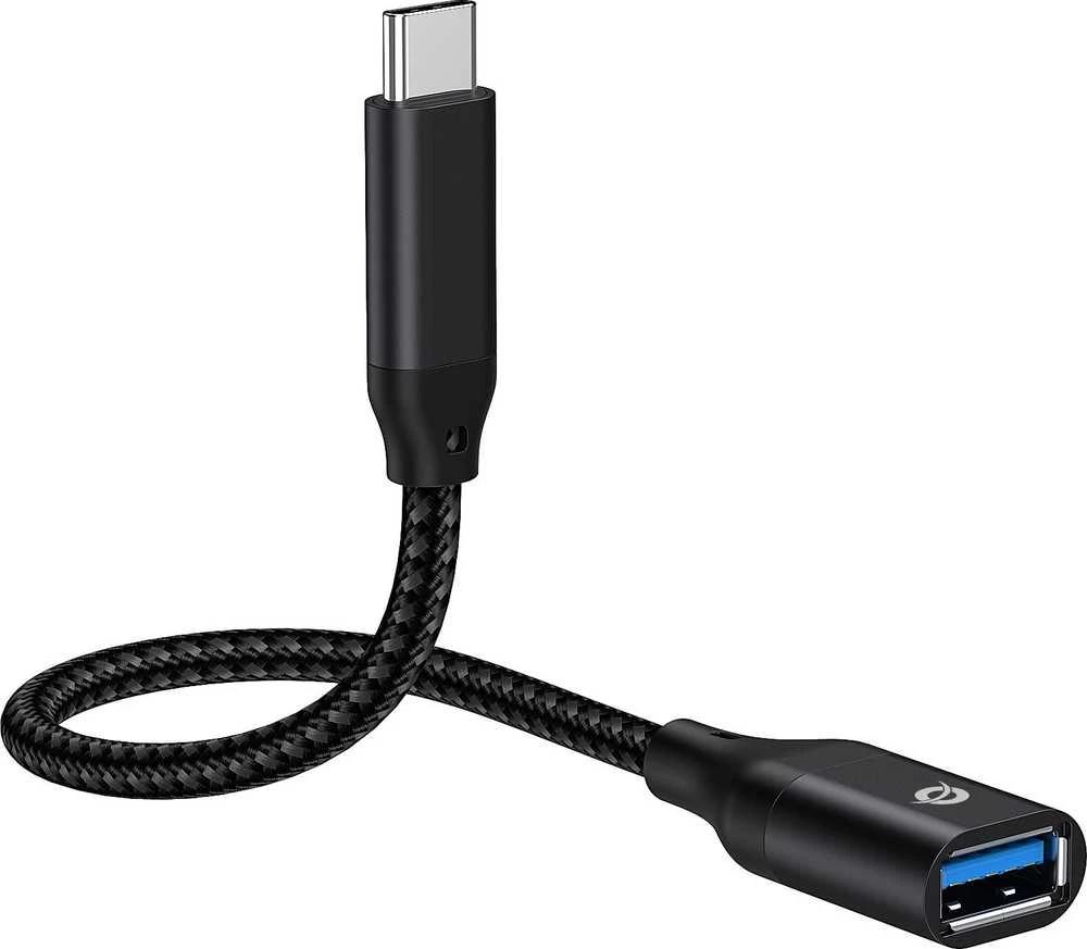 Adapteris USB Conceptronic USB-A - USB-C Juodas (ABBY18B)