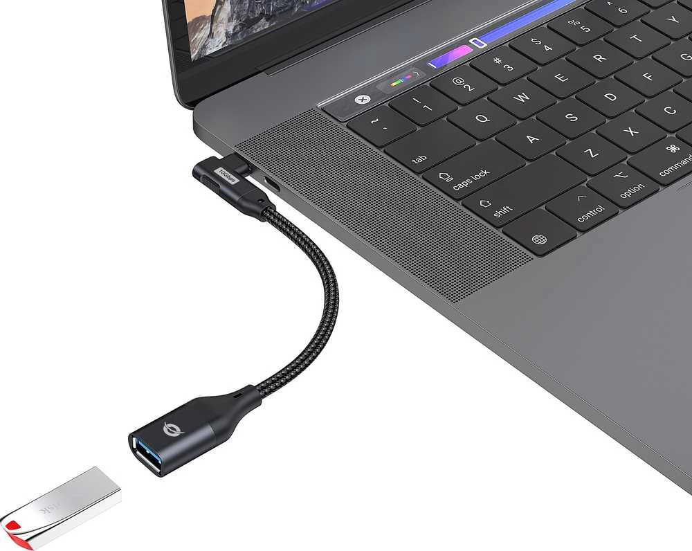 USB C į USB A adapteris su pintais laidais