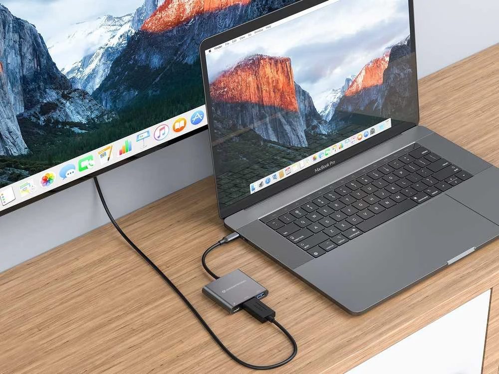 „Conceptronic“ USB šakotuvas, USB-C -> HDMI, 2xUSB3.0, PD, SD 0.15m