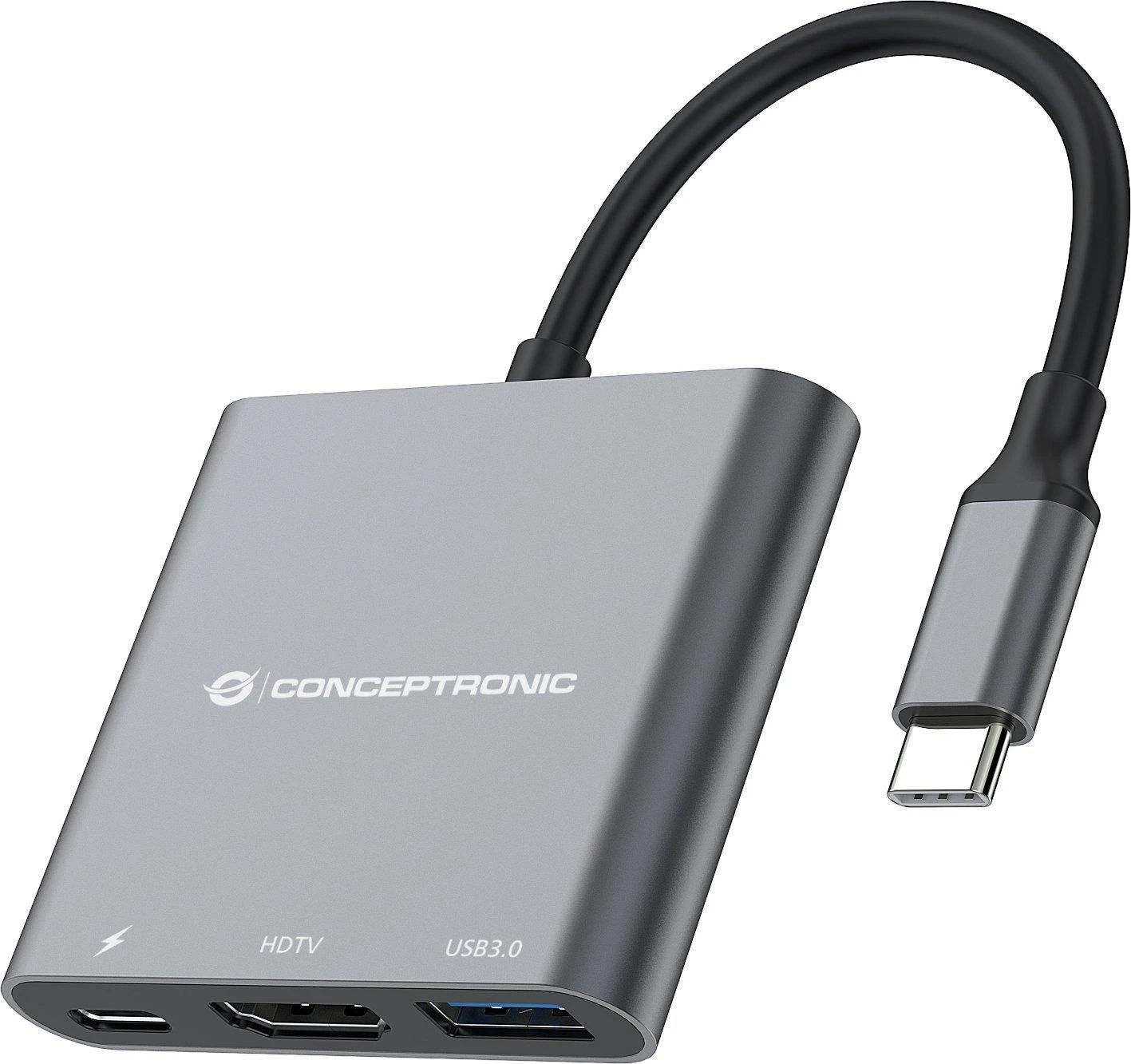 Conceptronic USB-C daugiafunkcis adapteris su HDMI ir USB jungtimis