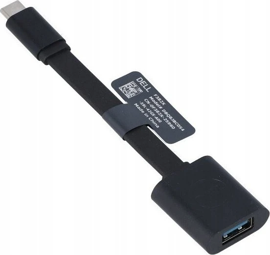 USB adapteris Dell USB-A - USB-C Juodas (adapteris su DNGL tipo USB-C)