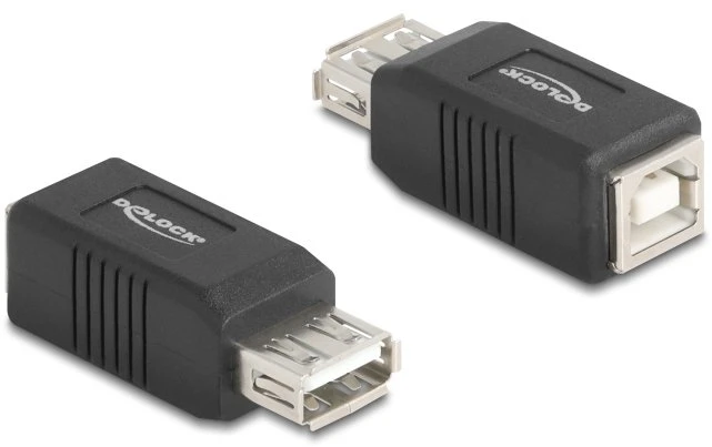 Adapteris USB Delock 2.0 A gniazdo do B gniazdo (67203)