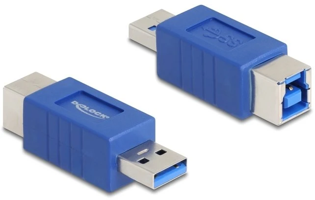 Adapteris USB Delock USB 5 Gbps Adapteris Złącze USB Typ-A do Złącza USB Typ-B (krzyżowe)