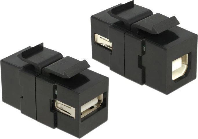 Delock Keystone USB adapteriai, juodas komplektas