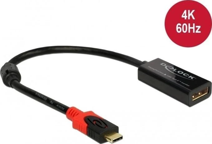 Delock DisplayPort adapteris, skirtas USB Type-C™ monitoriui 4K 60 Hz