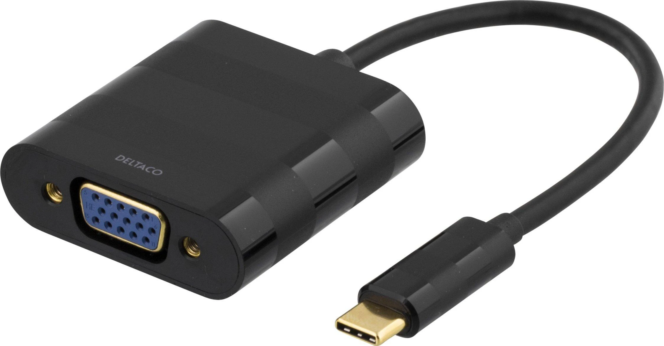 USB-C į VGA adapteris su lanksčiu laidu