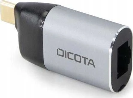 Adapteris USB Dicota USB-C - RJ-45 Sidabrinė (D32048)