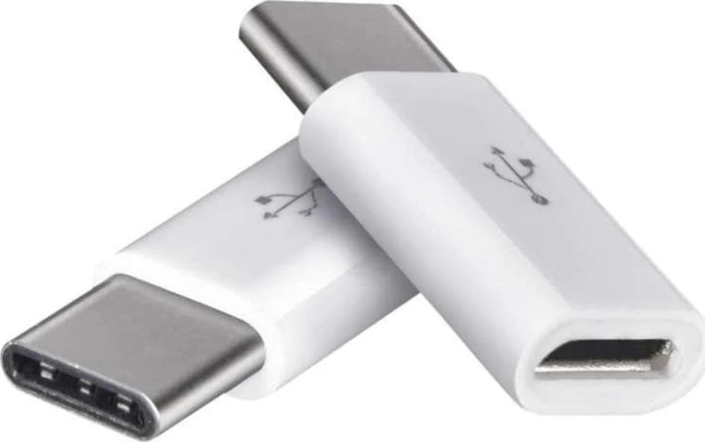 USB adapteris Emos SM7023 USB-C - MicroUSB Baltas (SM7023)