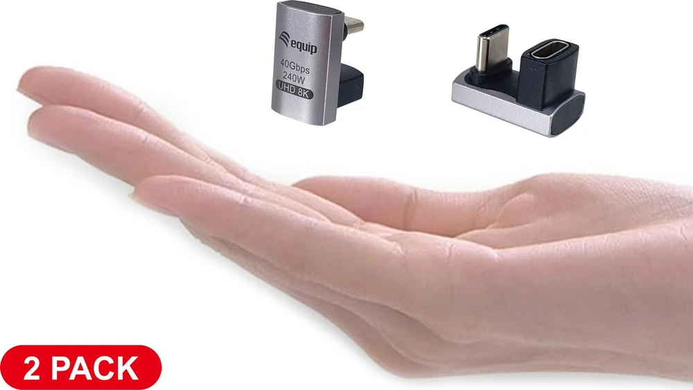 Adapteris USB Equip 133477 USB-C - USB-C Sidabrinė (133477)