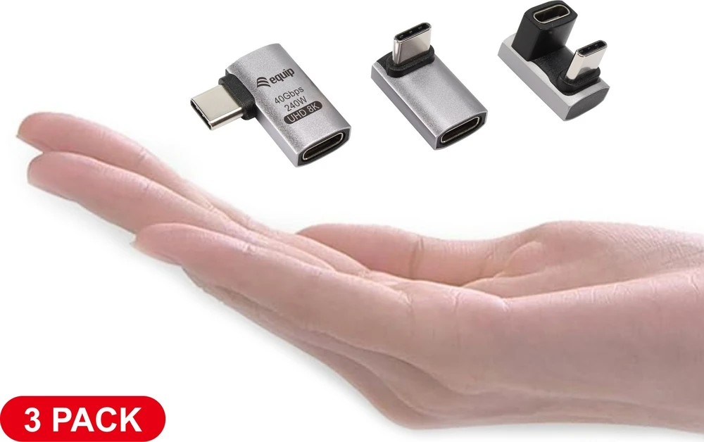 Adapteris USB Equip 133478 USB-C - USB-C Sidabrinė (133478)