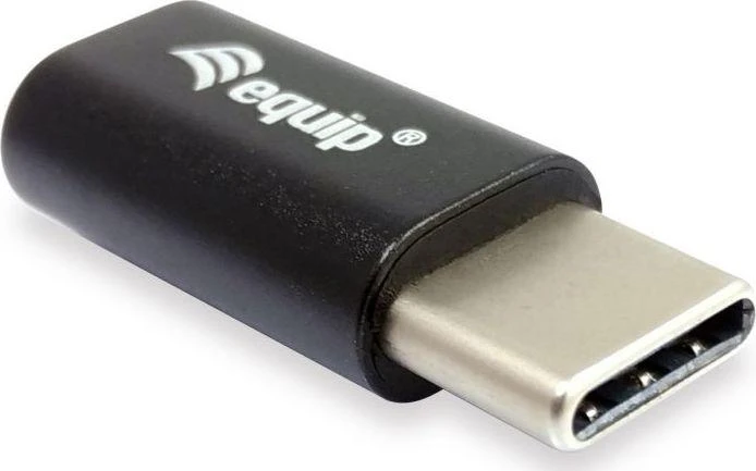 Adapteris USB Equip USB-C - MicroUSB Juodas (133472)