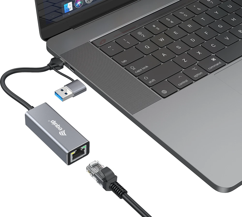 Adapteris USB Equip USB-C - RJ-45 Pilka (133495)