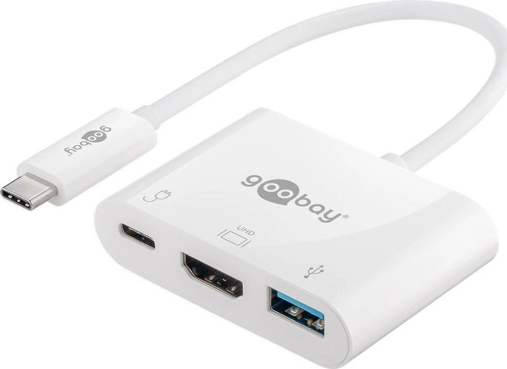 „Goobay“ | USB-C į HDMI / USB-C / USB-A 3.0 daugiaprievadis adapteris | USB-C į HDMI