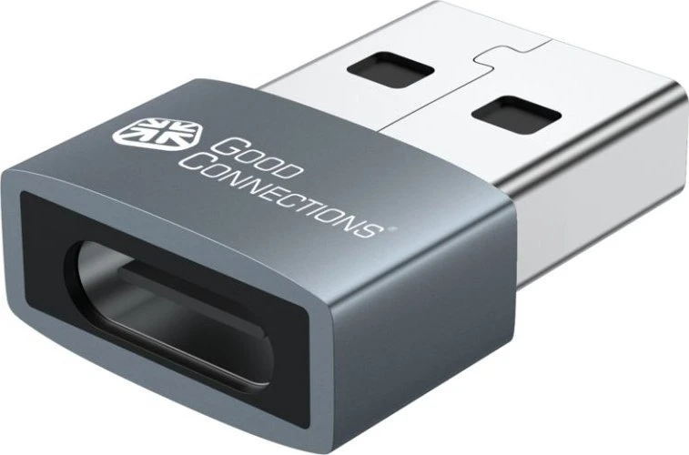 Adapteris USB Good Connections USB-A - USB-C Pilka (USB-AD203-3)