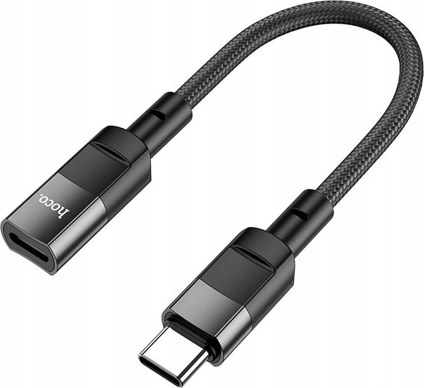 Adapteris OTG USB C į Lightning Hoco 3A 0,1 m U107 juodas