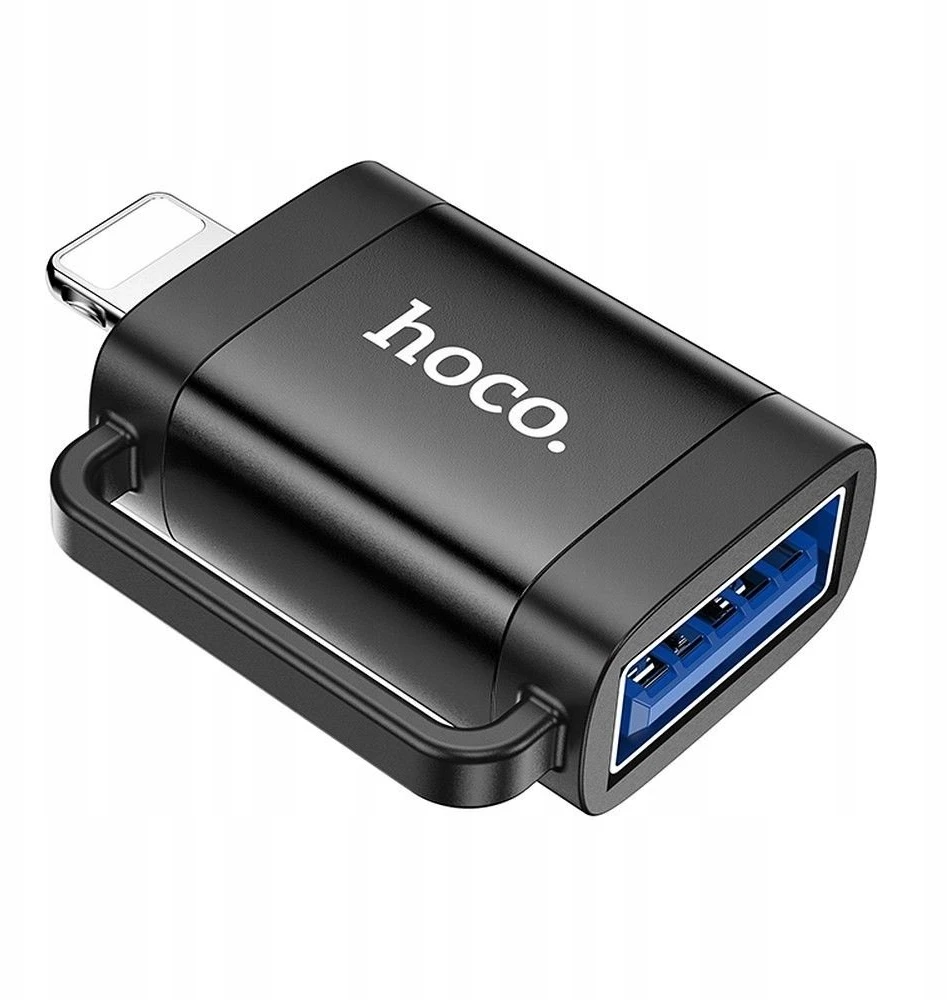 Adapteris OTG Lightning to USB A Hoco UA31A juodas