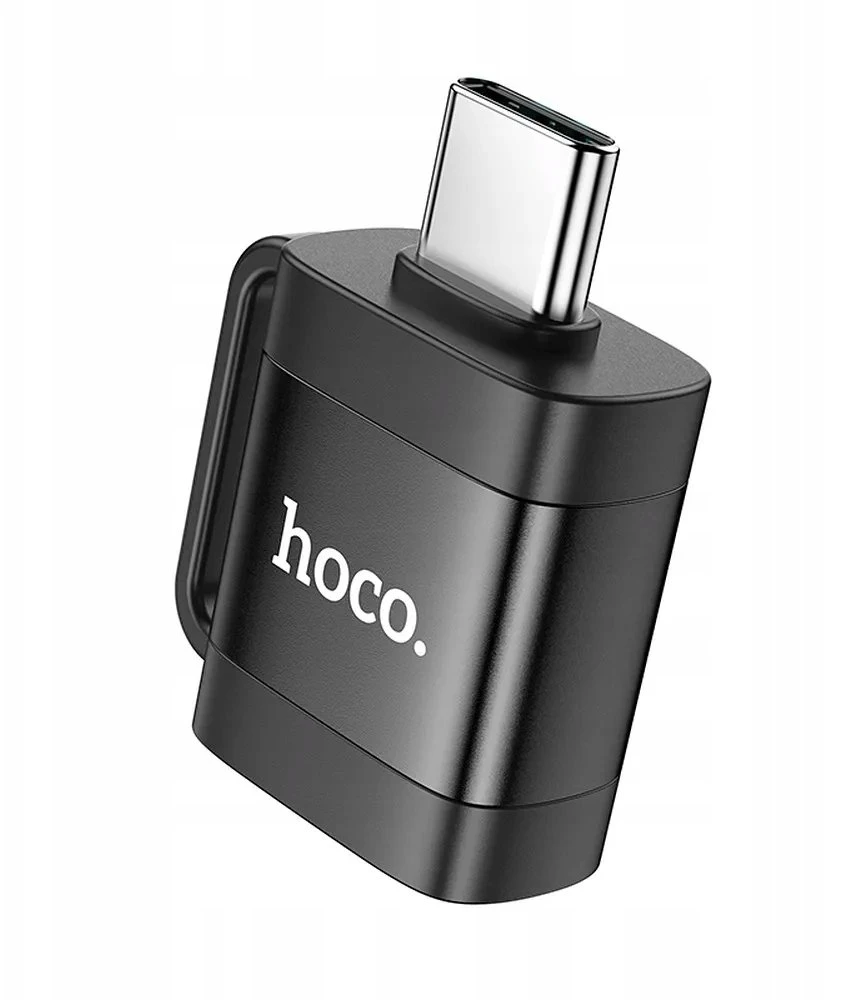 Adapteris OTG USB C to USB A Hoco 3A UA31C juodas