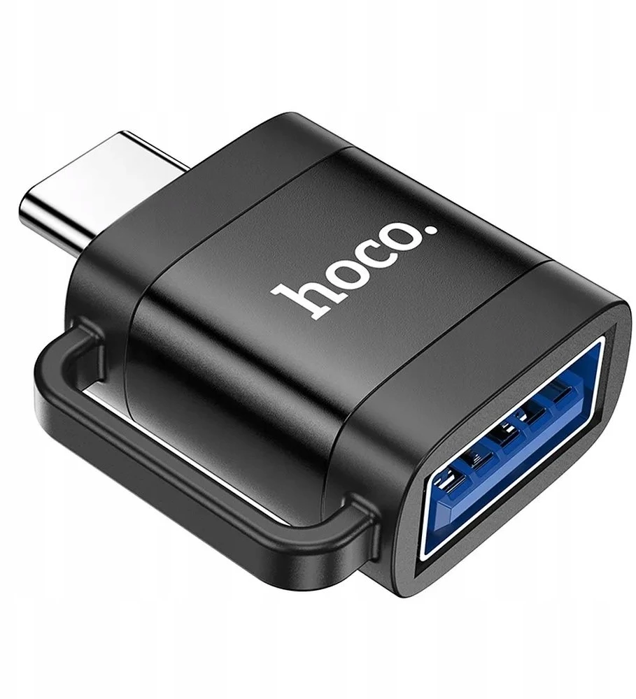 Adapteris OTG USB C to USB A Hoco 3A UA31C juodas