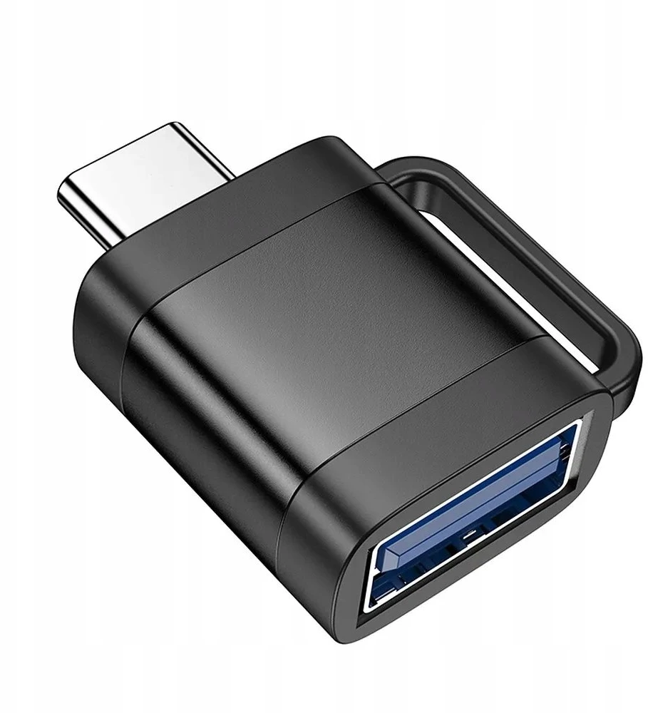 Adapteris OTG USB C to USB A Hoco 3A UA31C juodas