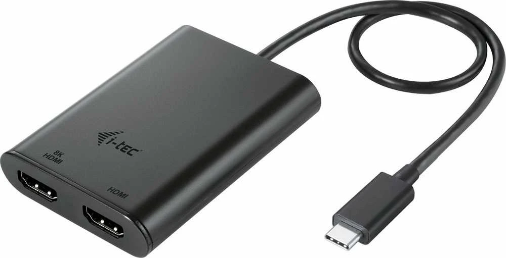 I-tec USB-C į dvigubą HDMI adapterį