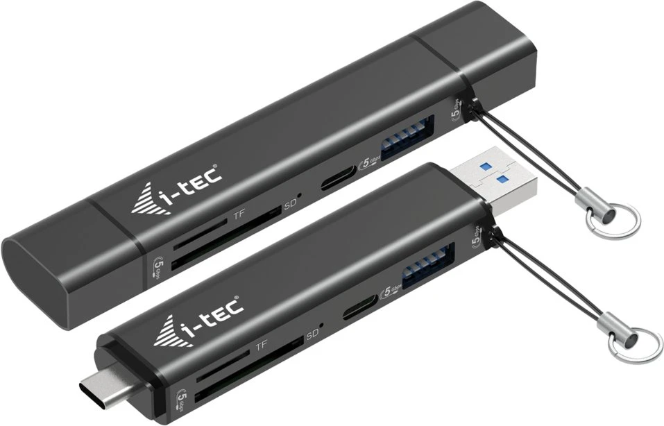 I-tec USB-C / USB-A adapteris SD TF 2x USB 1x USB-A 1x USB-C