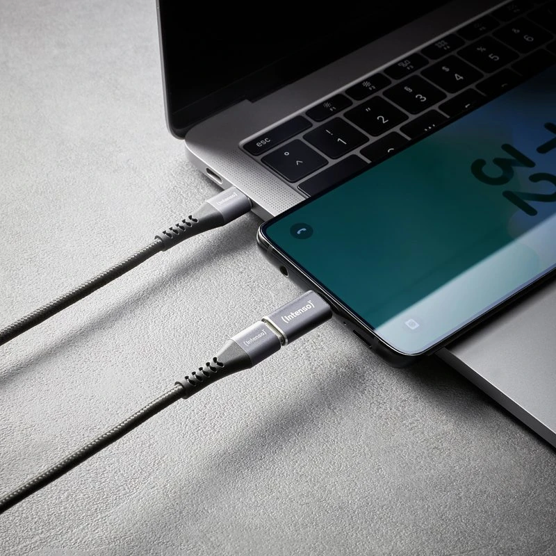Adapteris USB Intenso 7600913 USB-A - USB-C | USB-C - MicroUSB Sidabrinė (7600913)