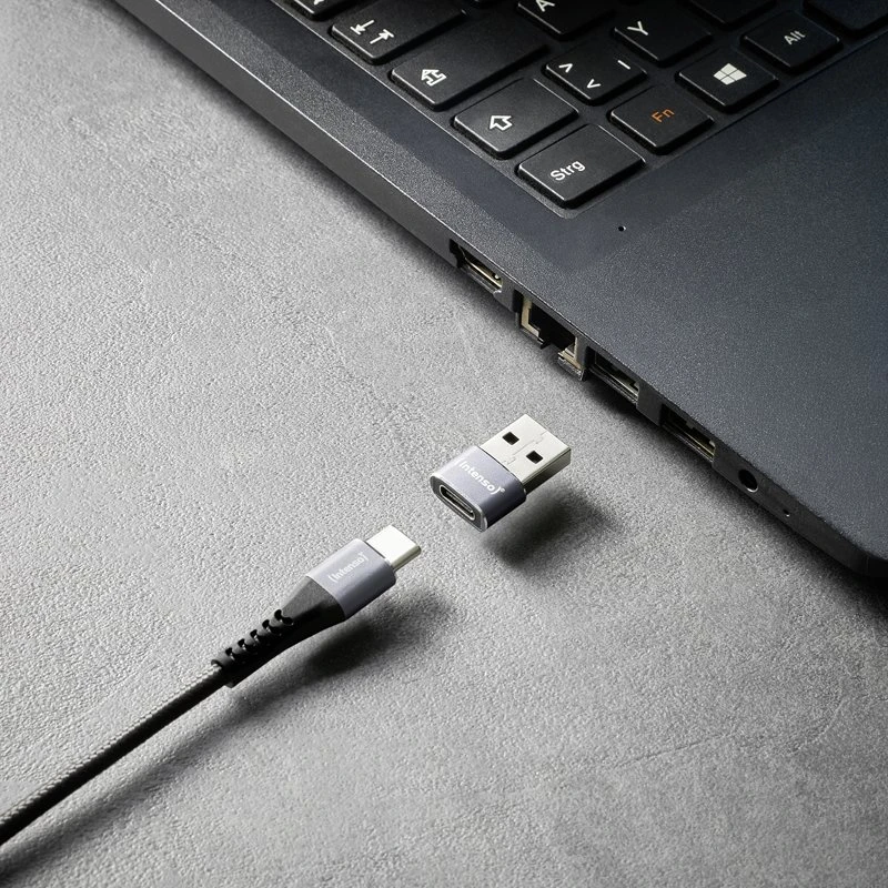 Pilka Intenso USB-A – USB-C adapteris (7600113)