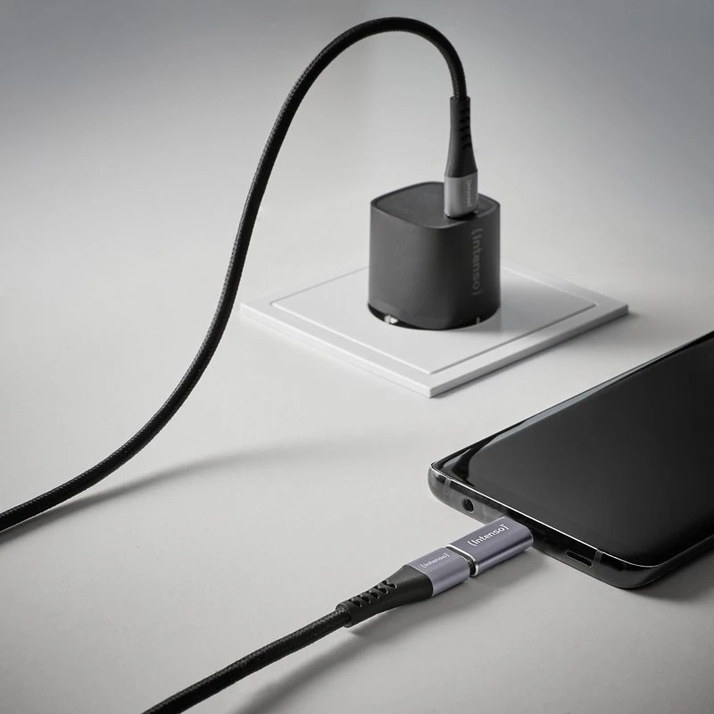 USB adapteriai Intenso USB-C – MicroUSB Pilka (7600213)