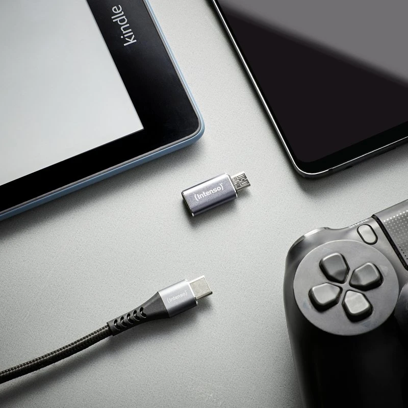 USB adapteriai Intenso USB-C – MicroUSB Pilka (7600213)