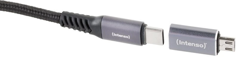 USB adapteriai Intenso USB-C – MicroUSB Pilka (7600213)