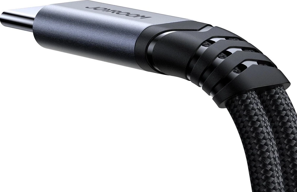 Du viename garso adapteris Joyroom SY-C02 Type-C iki 3.5 mm + Type-C (juodas)