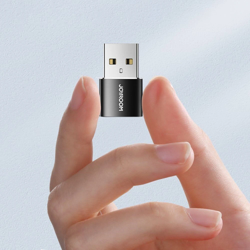 C tipo USB vyriškas-moteriškas adapteris (2 vnt.) Joyroom S-H152 (juodas)