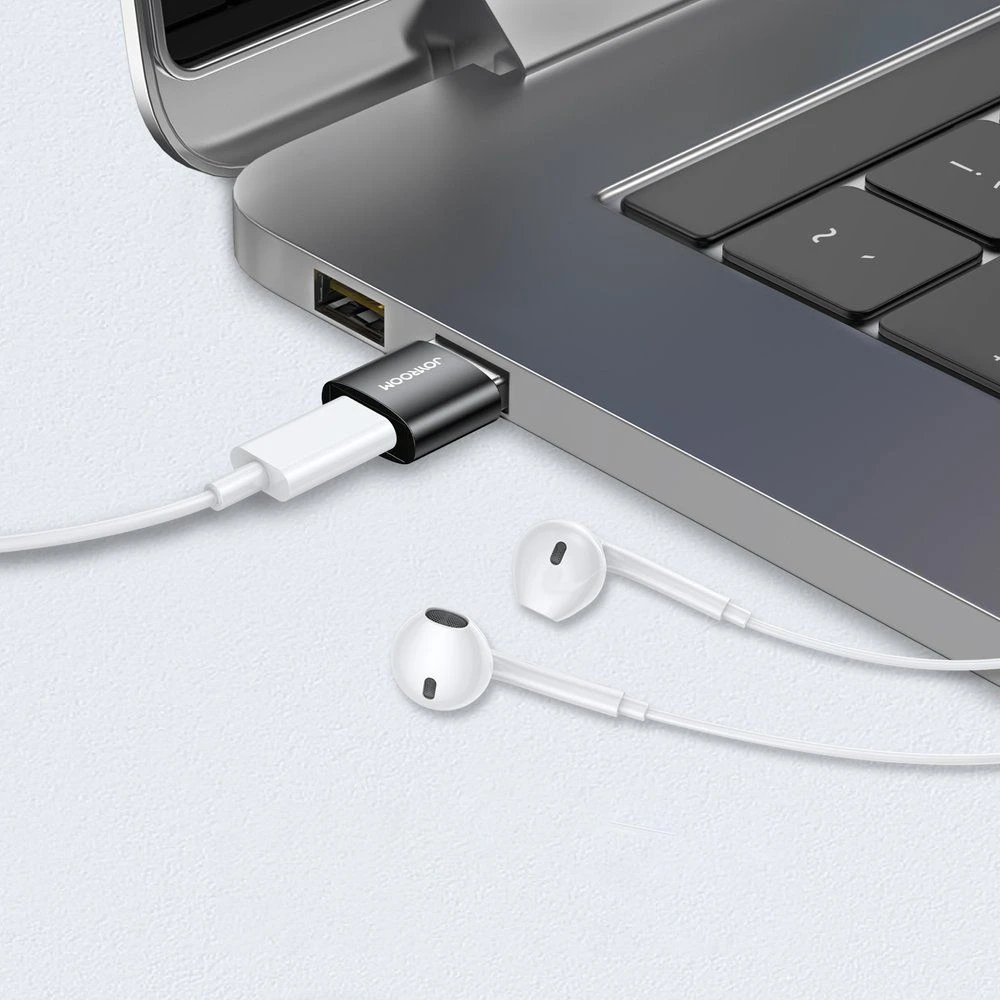 C tipo USB vyriškas-moteriškas adapteris (2 vnt.) Joyroom S-H152 (juodas)
