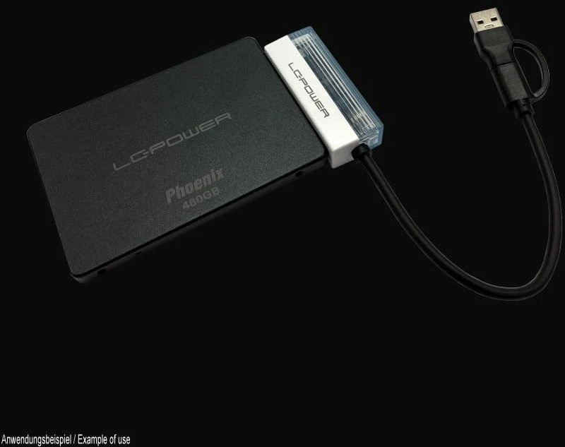 Kieszeń LC-Power Adapteris LC-ADA-USB-SATA-25
