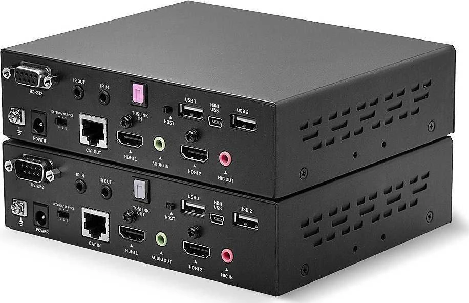 KVM Ilgintuvas - LINDY HDBaseT Cat.6 Dvigubas HDMI, USB, IR ir RS-232 KVM Ilgintuvas 100 m 1920x1080@60Hz