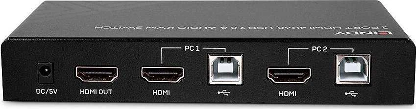 Lindy KVM Switch galinė jungčių panelė