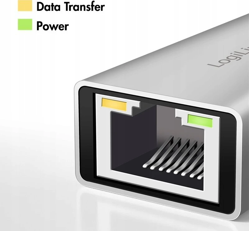„LogiLink“ adapteris USB-A/-C į 2,5 g Ethernet, pilkas
