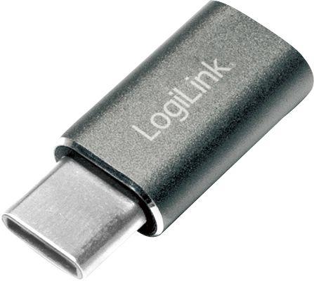 LOGILINK AU0041 LOGILINK - USB-C adapteris į Micro USB jungtį, sidabrinis