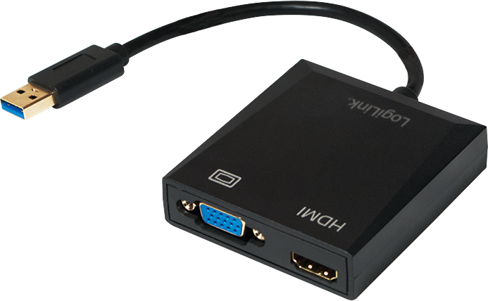 LOGILINK UA0234 LOGILINK – USB 3.0 adapteris VGA / HDMI