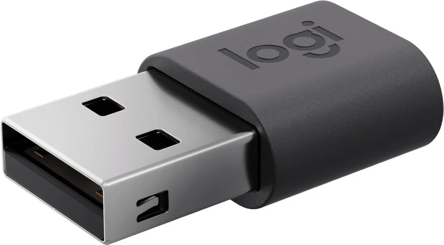 „USB adapteris Logitech 956-000169 USB-A - USB-C pilkas (956-000169)"