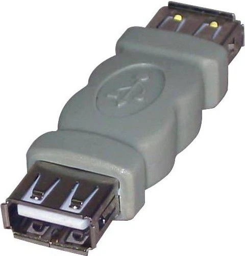 USB jungtis, (2.0), USB A F - USB A F, rutulinė, su logotipu, blisterinė pakuotė 29241, EOL