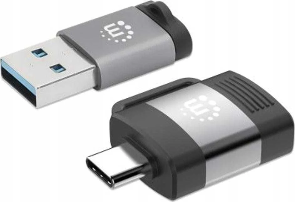 MANHATTAN 2 dalių rinkinys: TYPE-C į USB-A ir USB-A į TYPE-C adapteriai, 356329