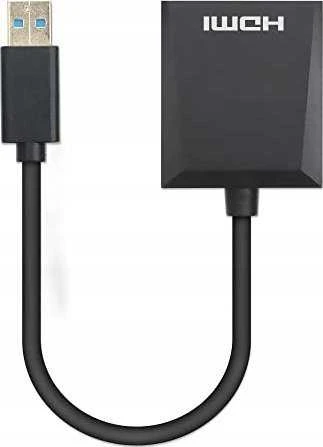 Adapteris USB Manhattan USB-A - HDMI Juodas (153690)