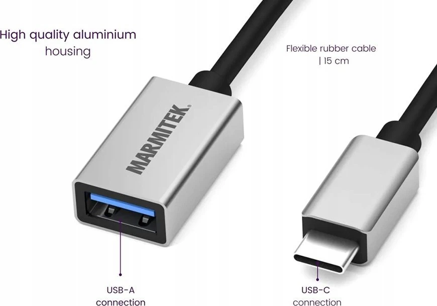Marmitek Prijunkite USB-C prie USB-A adapterio