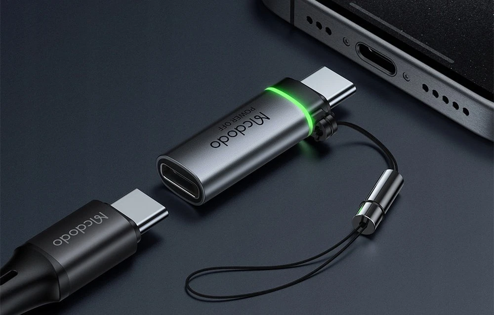 Adapteris USB-C arba USB-C Mcdodo OT-2450, automatinis išjungimas