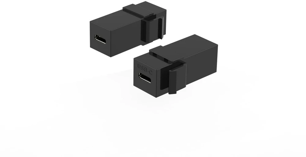 USB-C adapteris MicroConnect moteriškas–moteriškas Keystone, abipusis įkrovimas