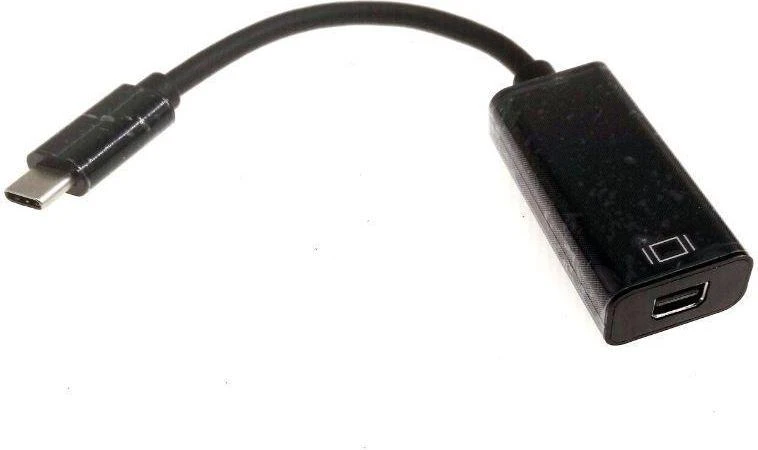 Juodas USB-C į DisplayPort adapteris
