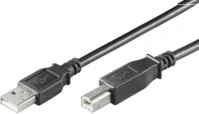 MicroConnect Kabelis MICRO_CONNEC USB TypeA M, USB TypeB M, 0.1m, juodas
