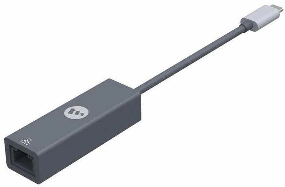 Ethernet RJ45 (lizdas) į C tipo (vyras) adapteris Mophie pilkas