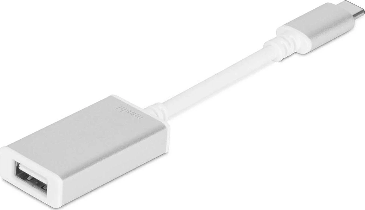Adapteris USB Moshi USB-A - USB-C Sidabrinė (MI-USBC)